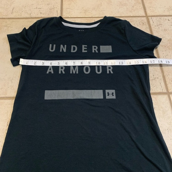 Under Armour Threadborne Black Short Sleeve Graphic Tee - Size XS - Picture 3 of 5